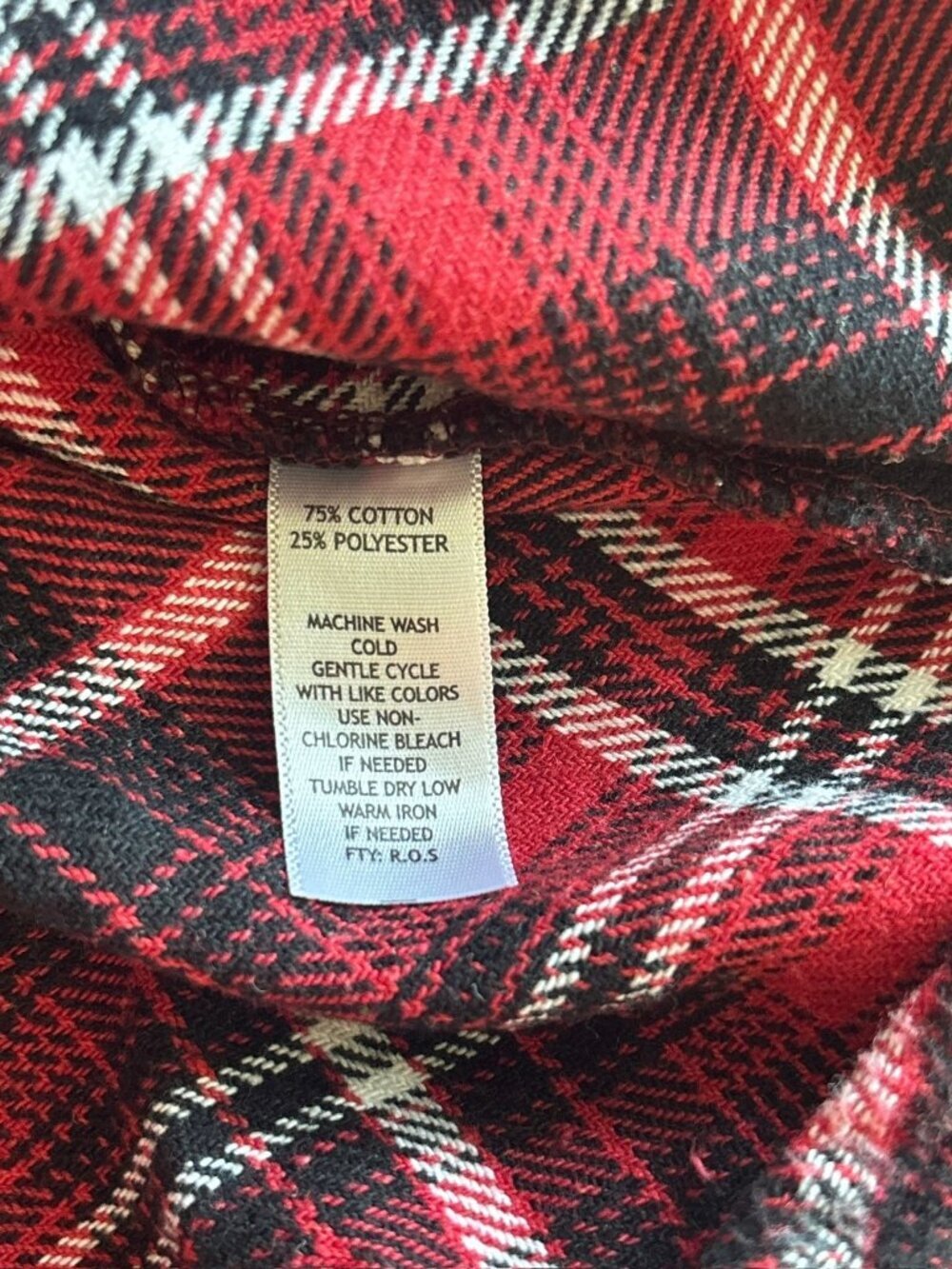 New Directions Women’s Black & Red Plaid Sweater - Picture 7 of 7